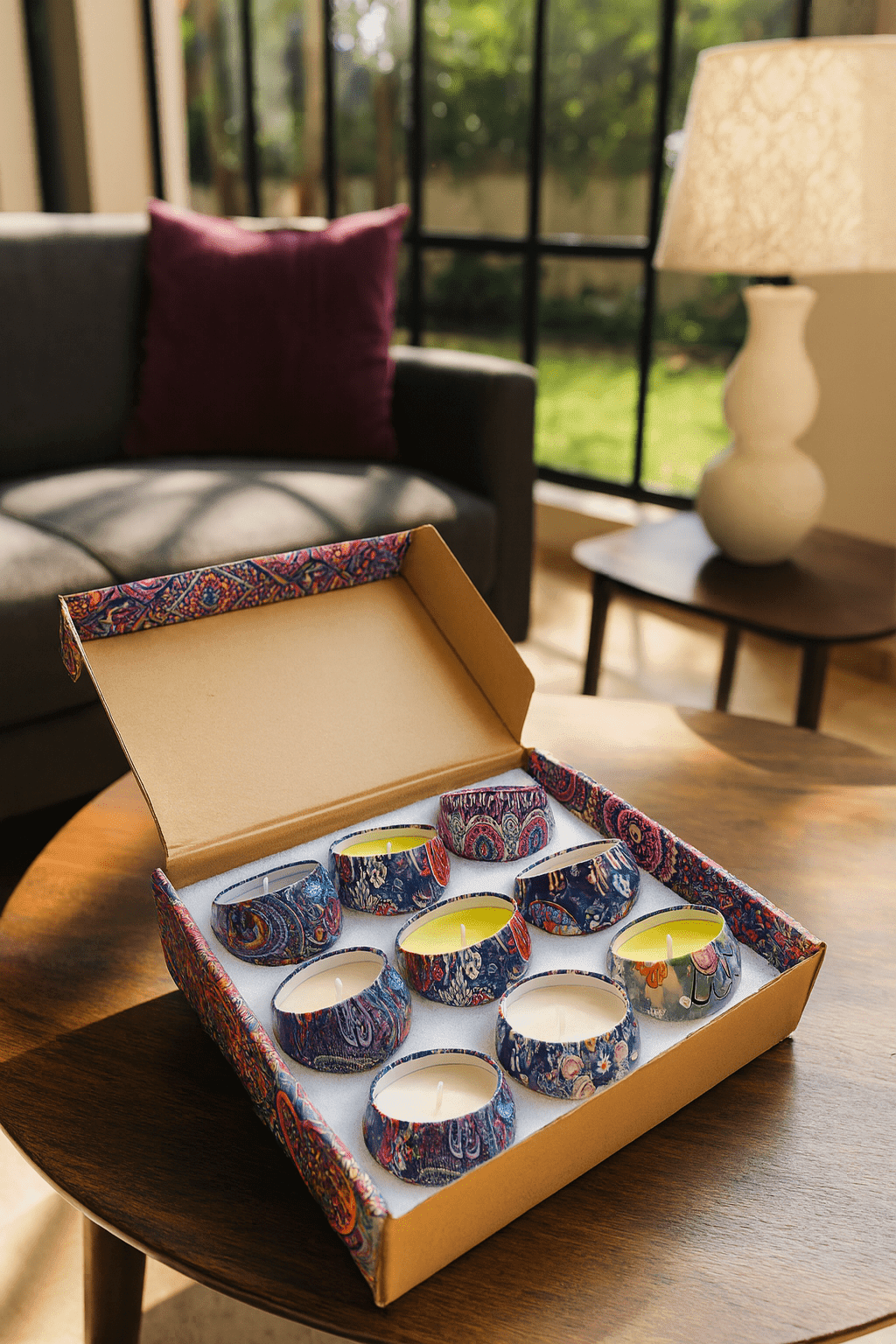 Decorative Scented Tin Candle Gift Set - Nova Gulf