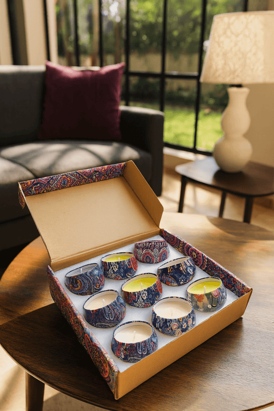 Decorative Scented Tin Candle Gift Set - Nova Gulf