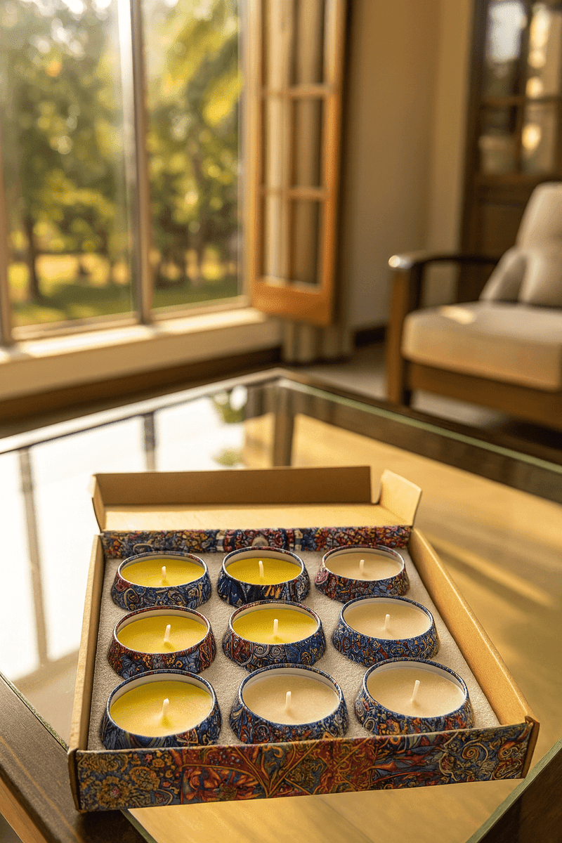 Decorative Scented Tin Candle Gift Set - Nova Gulf