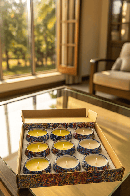Decorative Scented Tin Candle Gift Set - Nova Gulf