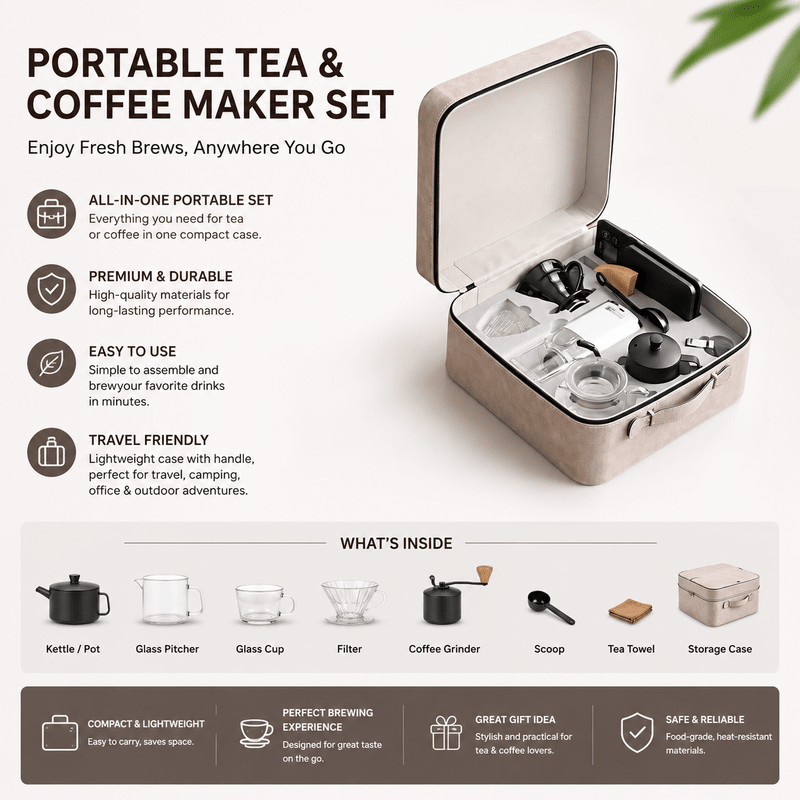 Portable Coffee Brewing Travel Kit - Nova Gulf